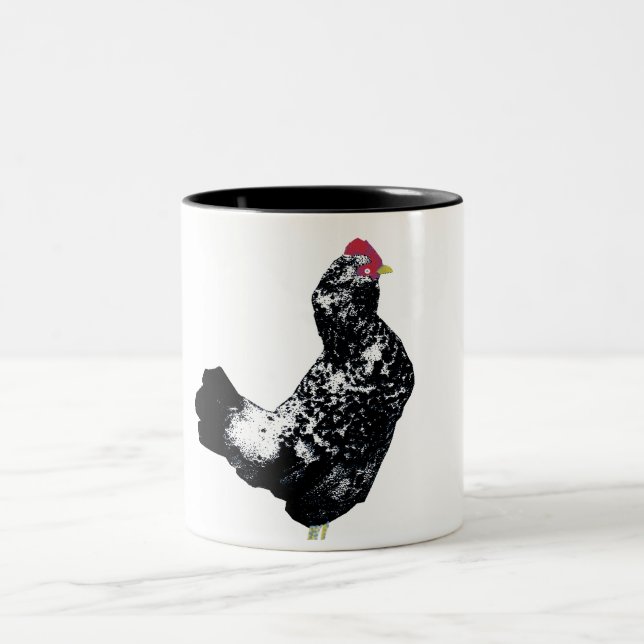 Blåtthöna nr. 2 Två-Tonad mugg (Center)