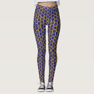 Blåtthonungskakadamasker Leggings