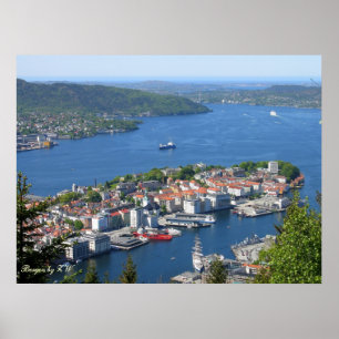 Blåtthorisontaffisch Poster