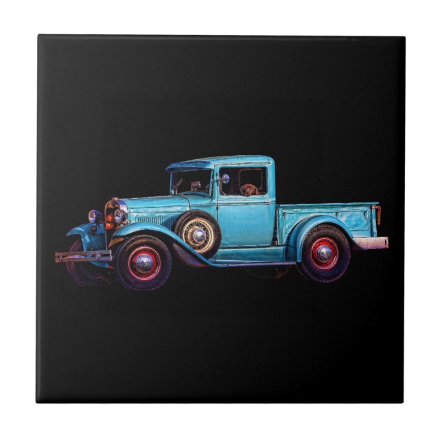 BLÅTTHUND KAKELPLATTA (Framsidan)