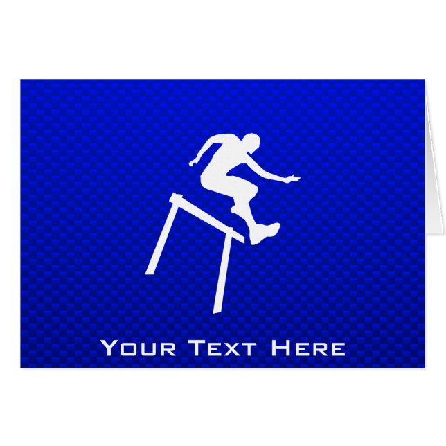 BlåttHurdler Hälsningskort (Framsidan Horizontal)