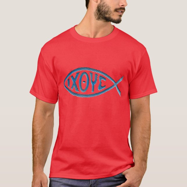 BlåttIchthys TShirt Tröja (Framsida)