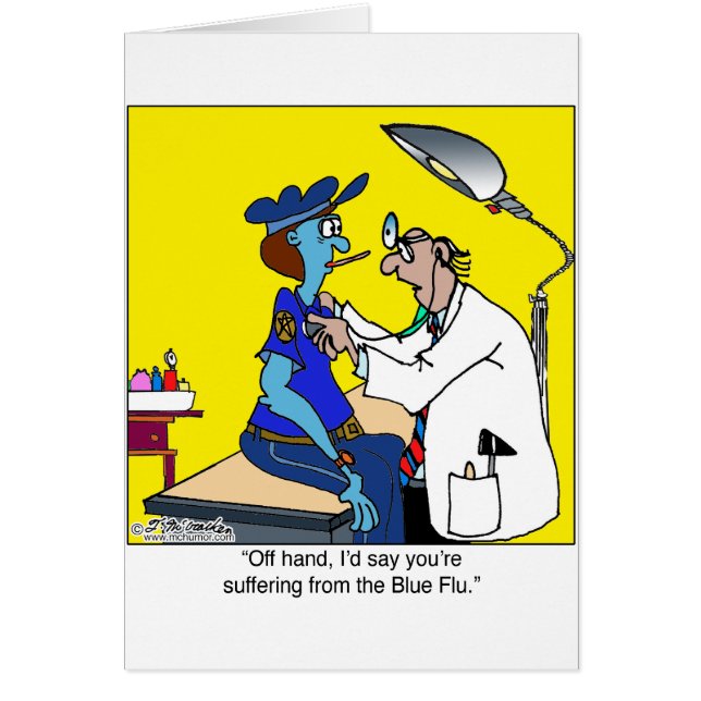 Blåttinfluensan Hälsningskort (Framsidan)