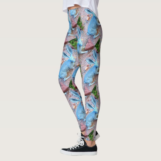 blåttjackrabbitkaniner leggings (Vänster)