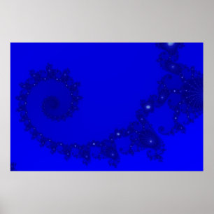 BlåttJulia spiral Poster