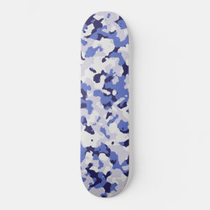 Blåttkamouflagemönster Old School Skateboard Bräda 21,6 Cm