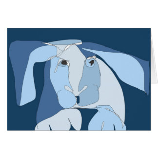 Blåttkanin Hälsningskort