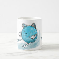 Blåttkatt - gigantisk mugg
