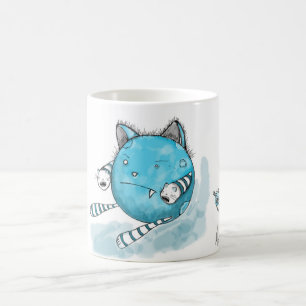 Blåttkatt - gigantisk mugg