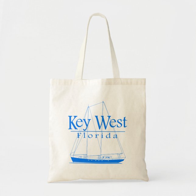 BlåttKey West segling Tygkasse (Framsidan)