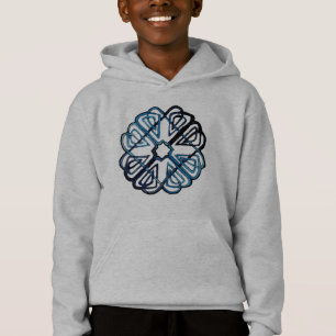 BlåttKnotwork blomma Tee Shirt