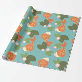 BlåttKoi damm Presentpapper