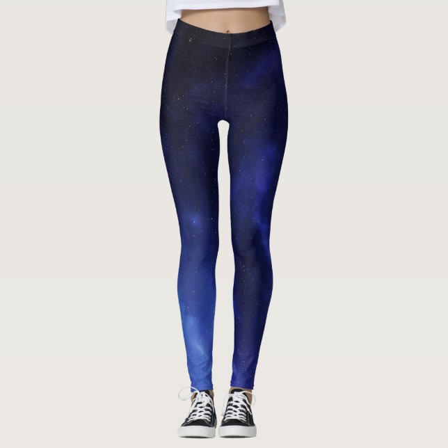 Blåttkonstellationer Leggings (Framsida)
