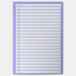 Blåttkontrollista Post-it Block