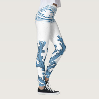 Blåttkoralldamasker Leggings