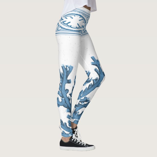 Blåttkoralldamasker Leggings (Höger)