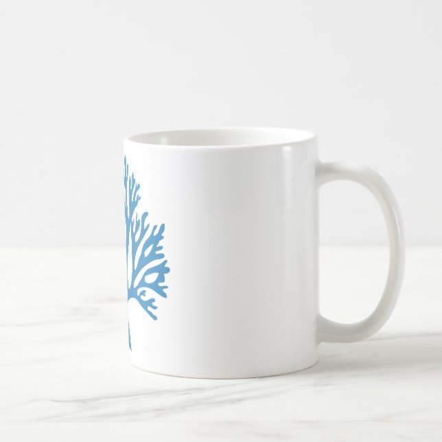 blåttkorallsilhouette kaffemugg (Höger)