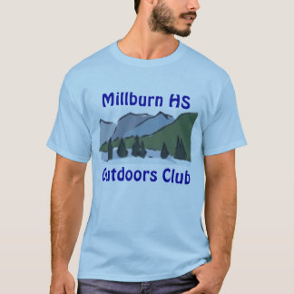 Blåttkortärmad T-shirt