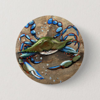 Blåttkrabba Knapp