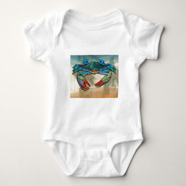 Blåttkrabba T-shirt (Framsida)
