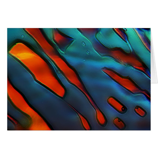 Blåttkristaller, förkopprar Sulfate Hälsningskort (Framsidan Horizontal)