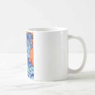 blåttkvinna kaffemugg
