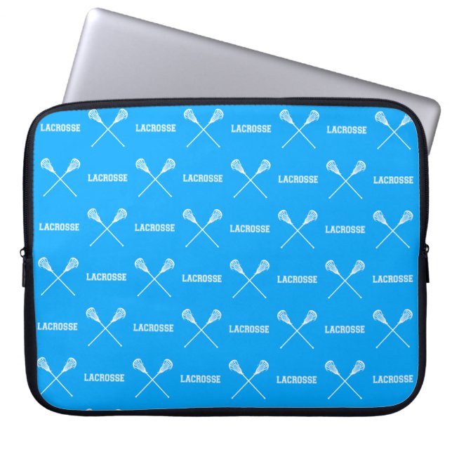BlåttLacrosse klibbar laptop sleeve (Framsidan)