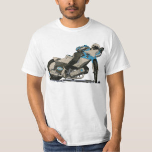 Blåttlägenheten spårar & speedwaymotorcykelrace tee shirt
