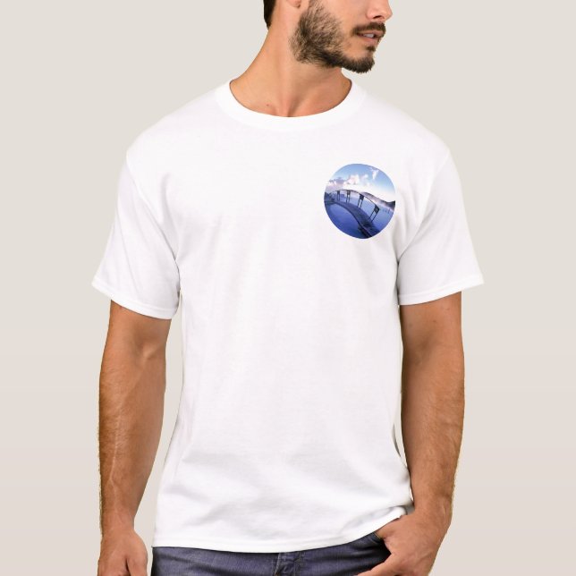blåttlagun, island t shirt (Framsida)