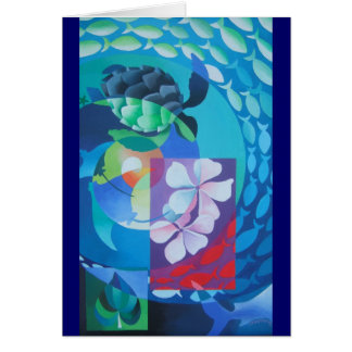 "BLÅTTLAGUNDROPP ", HÄLSNINGSKORT