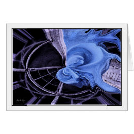 Blåttlakanabstrakt Hälsningskort