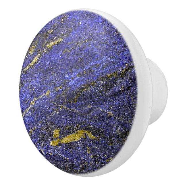 BlåttLapis Gemstone Knopp (Höger)