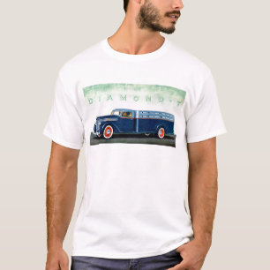 Blåttlastbil 1937 för diamant T Shirt