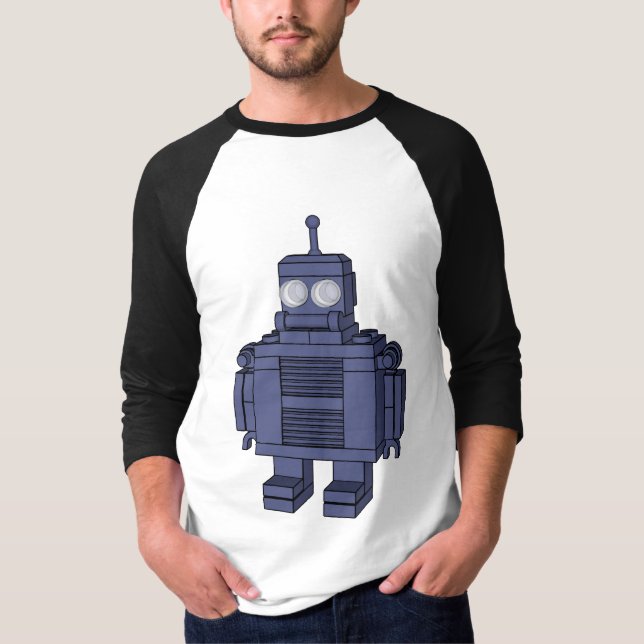 Blåttleksakrobot Tee Shirt (Framsida)