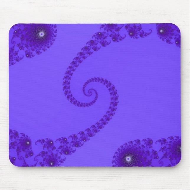 Blåttlilor dubblerar spiral Mousepad Musmatta (Framsidan)