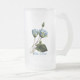 Blåttlotusblommapersonlig mugg