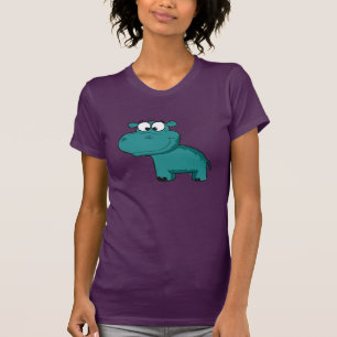 Blåttlyckligflodhäst Tee Shirt