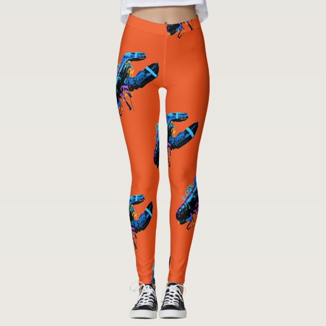 BlåttMaine hummer Leggings (Framsida)