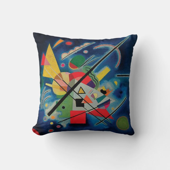 Blåttmålning av Wassily Kandinsky Kudde (Framsida)