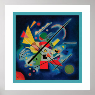Blåttmålning av Wassily Kandinsky Poster