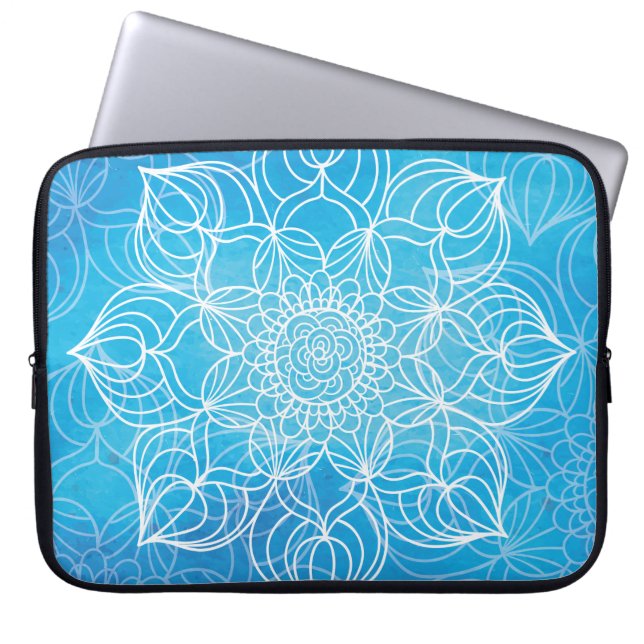 BlåttMandala Laptop Sleeve (Framsidan)