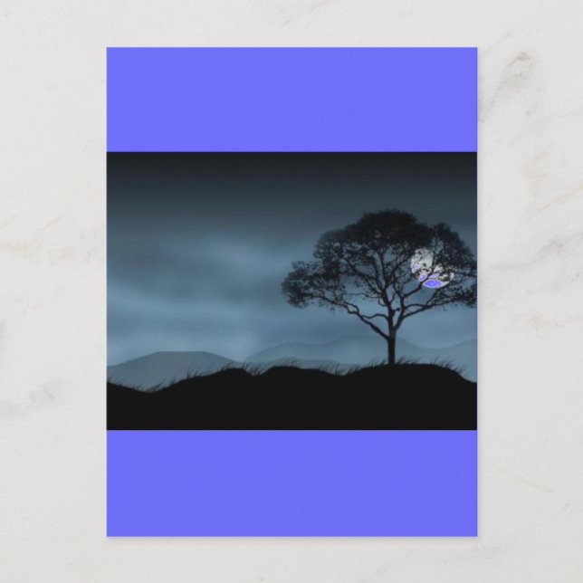 BLÅTTMÅNE VYKORT (Framsida)