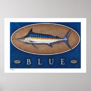 Blåttmarlinen poster, tryck och ramar