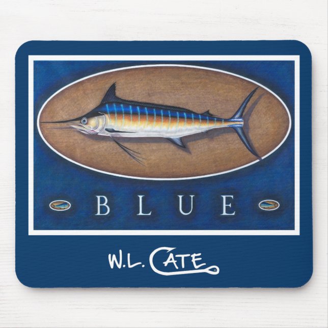 BlåttMarlinmus mattor Musmatta (Framsidan)