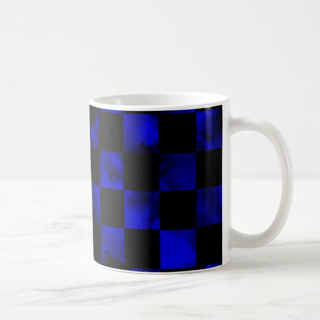 Blåttmarmorschackbräde Kaffemugg (Höger)