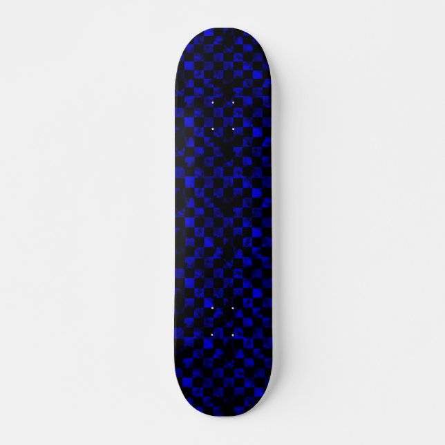 Blåttmarmorschackbräde Skateboard Bräda 20,5 Cm (Framsida)
