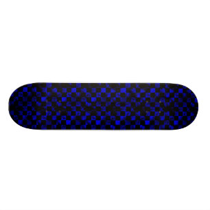 Blåttmarmorschackbräde Skateboard Bräda 20,5 Cm