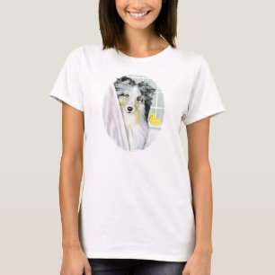 BlåttMerle Sheltie bad Tröja