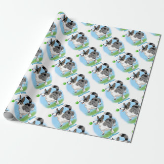 BlåttmerleCorgi med boll Presentpapper