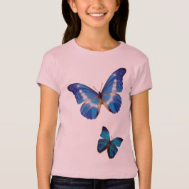 BlåttMorpho fjärilar Tee Shirt